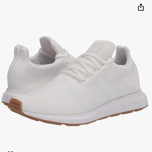 adidas Originals Men's Swift Running Shoe, White/White/Gum, 9.5